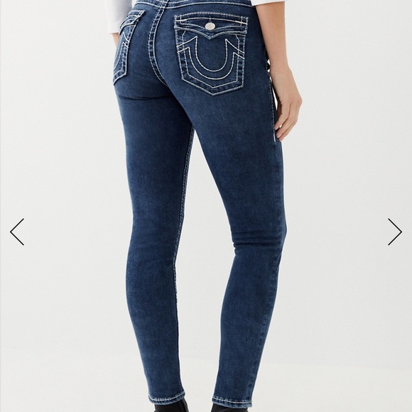 True Religion Curvy Skinny Jeans Flap Pocket 28 - Picture 1 of 14